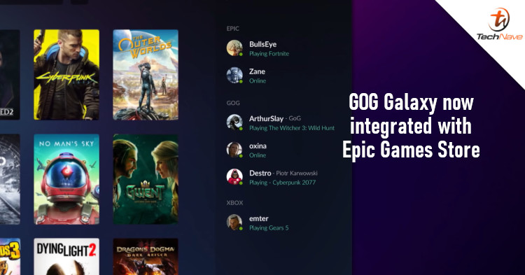 GOG Galaxy 2.0 now has integration with Epic Games Store