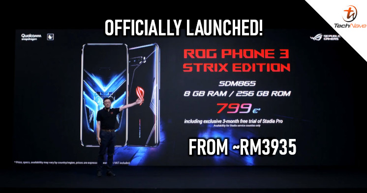 ASUS ROG Phone 3 series release: Qualcomm Snapdragon 865 Plus chipset and 144Hz display from ~RM3935