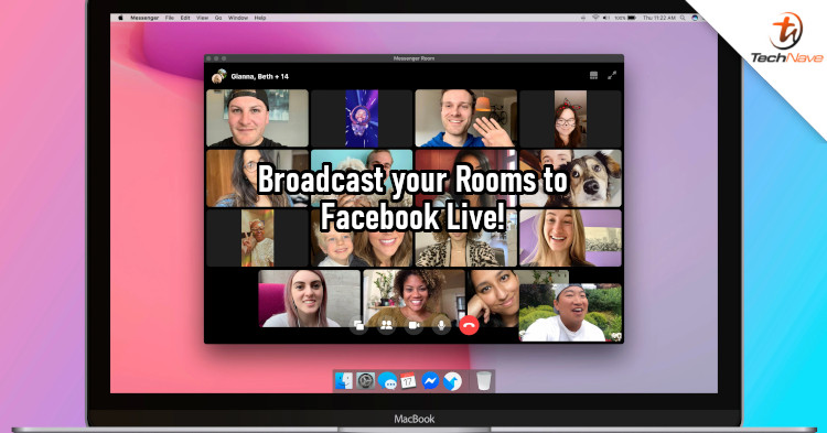 Facebook now lets you broadcast Messenger Rooms to Facebook Live