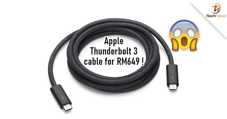 Apple now sells a braided Thunderbolt 3 cable and it costs RM649