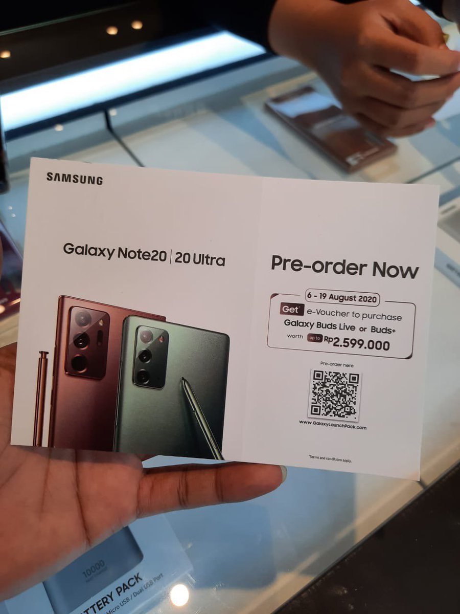 Samsung note discount 20 buds live