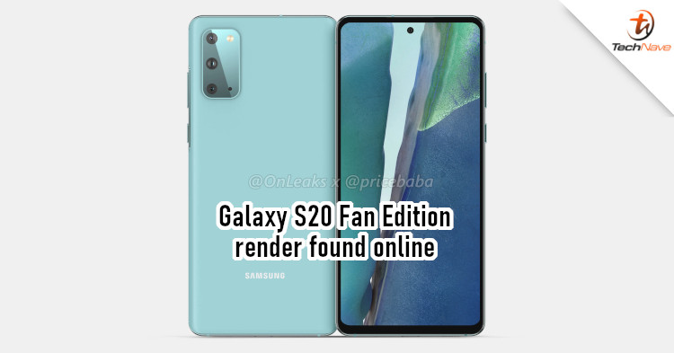 Samsung Galaxy S20 Fan Edition render appears, looks exactly like Galaxy S20