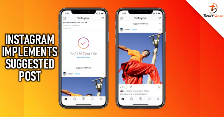 Instagram will show suggested posts at the end of your feed