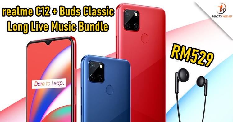 realme C12 + Buds Classic Long Live Music Bundle Malaysia release for RM529