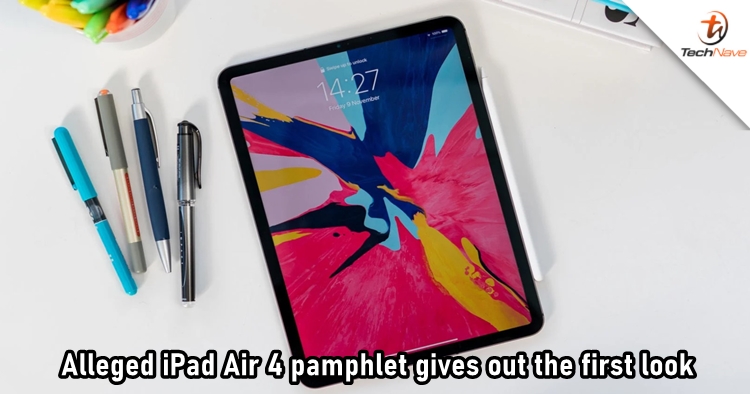 Apple iPad Air 4's design leaked in a pamphlet showing full-screen display and side TouchID button