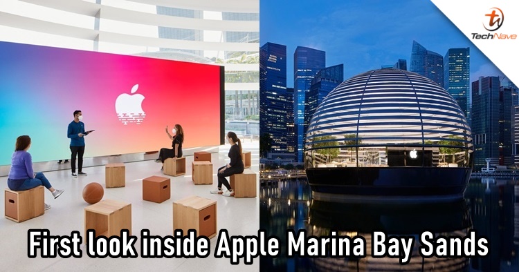 apple unveils floating marina bay sands store in singapore