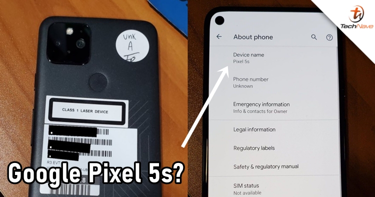 Live images of Google Pixel 5 leaked and it might be called "Pixel 5s"