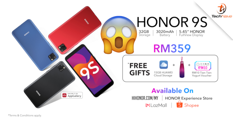 HONOR 9S Malaysia release: 5.45-inch display and 3020mAh battery at RM359