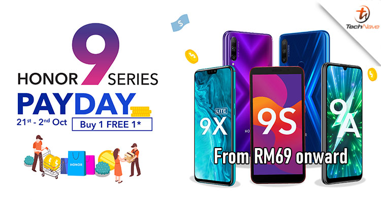 HONOR Pay Day Sale on 21 September until 2 October, price as low as RM69