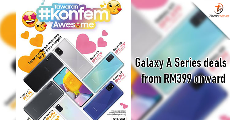 #KonfemAwesome Samsung Galaxy A series promotion: up to RM100 instant rebate and price from RM399 onward