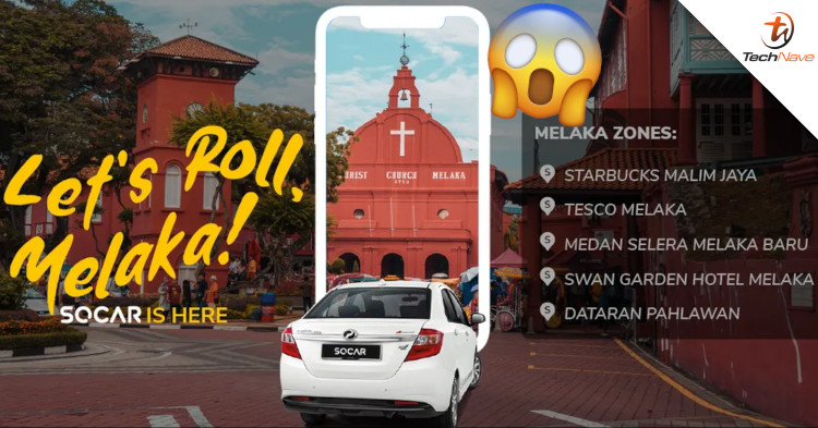 Get RM70 off your first SOCAR drive around Melaka until 5 October 2020
