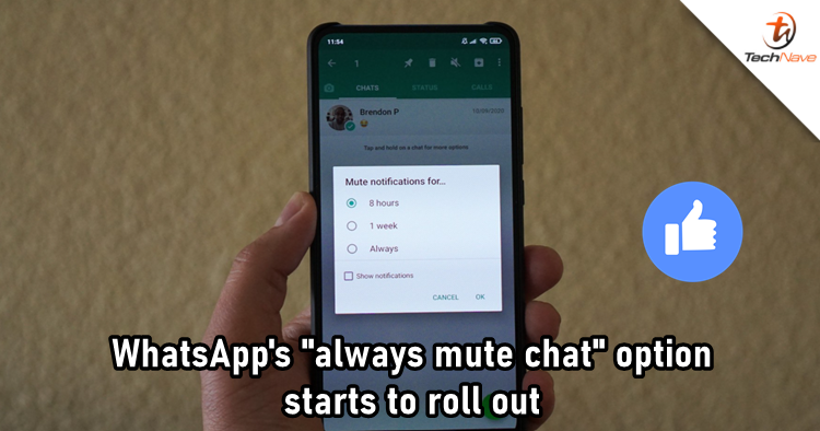 WhatsApp is finally rolling out the update that comes with "always mute chat" option