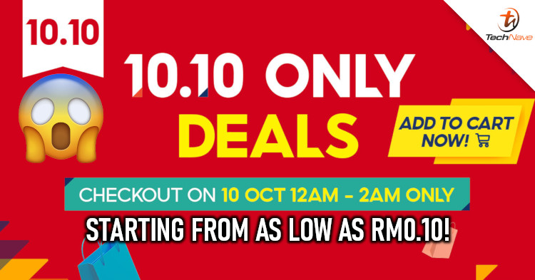 Get gadgets and more starting from as low as RM0.10 with Shopee's 10.10 Only Deals!
