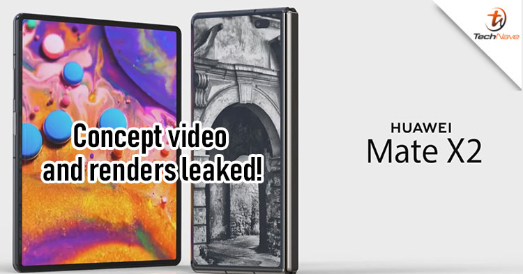 HUAWEI Mate X2 concept video and renders leaked with inward folding display ahead of HUAWEI Mate 40 series debut!