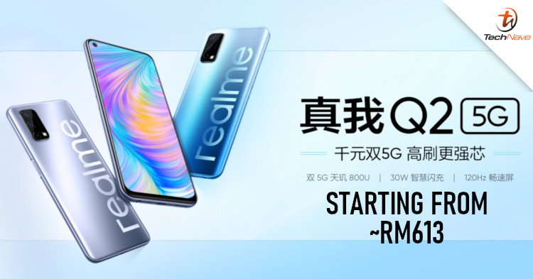 realme Q2 series release: 120Hz display and Dimensity 800U chipset from ~RM613