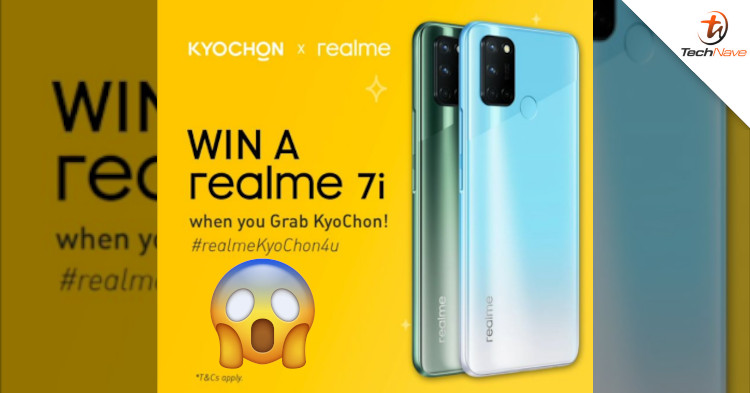 Stand a chance to win a realme 7i when you order KyoChon via GrabFood