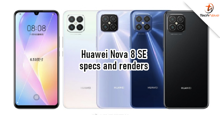 Huawei Nova 8 SE leaks confirm waterdrop notch, quad rear cameras, and Dimensity chipset