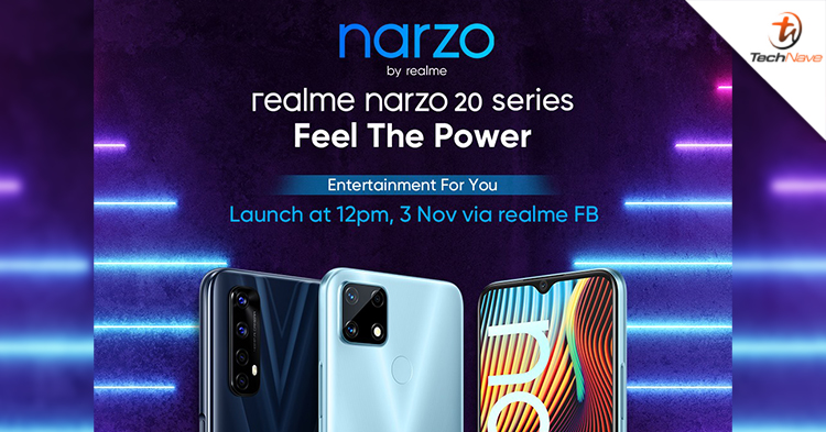 Realme narzo 20 series is going to launch in Malaysia on 3 November