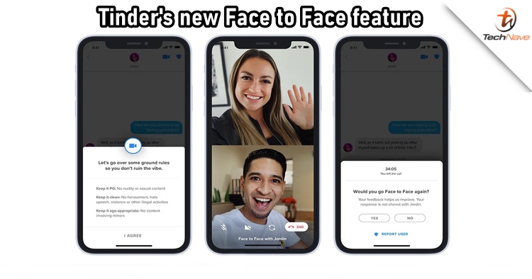 Tinder's new Face to Face feature will now allow users to video call in app