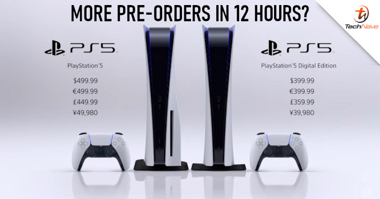 PlayStation 5 achieved more pre-orders in 12 hours than PlayStation 4 did after 12 weeks