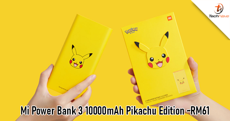 Xiaomi Mi Power Bank 3 10000mAh Pikachu edition, priced at ~RM61