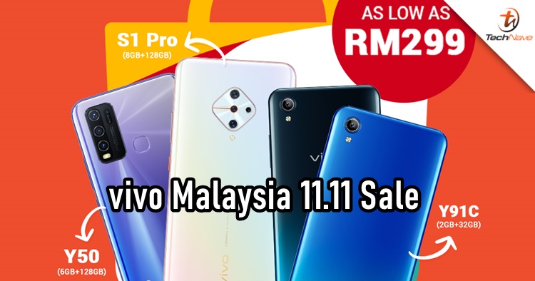 Selected vivo smartphones will be as low as RM299 on 11.11 Sale