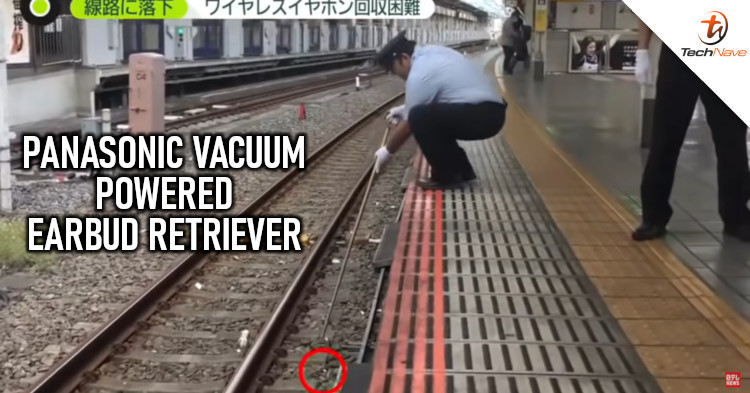 Panasonic created a vacuum device to help pick up earbuds that fell onto train tracks