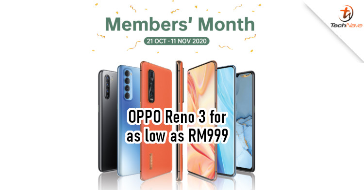 OPPO Member's Month now includes Double 11 sale, Reno3 series available on discount