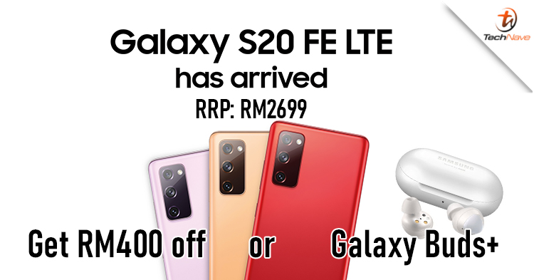 Get the Samsung Galaxy S20 FE 4G on 11.11 to receive an RM400 discount or Galaxy Buds+