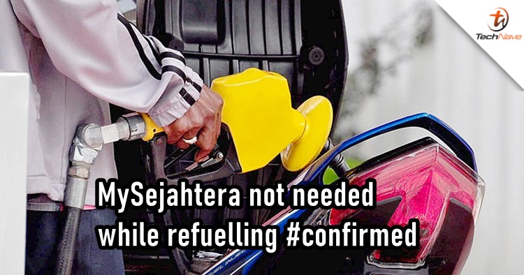 MySejahtera app scanning is not required when refueling or making payments at a petrol station