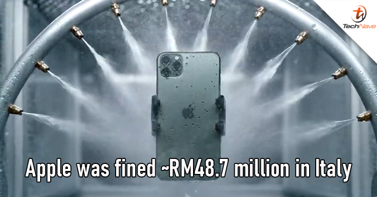 Apple was fined ~RM48.7 million by AGCM for misleading water-resistance claims