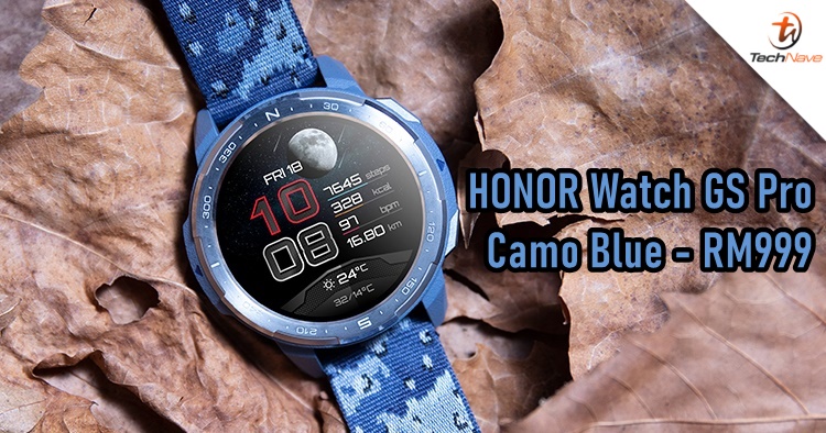 There's a new HONOR Watch GS Pro in Camo Blue for the same price of RM999