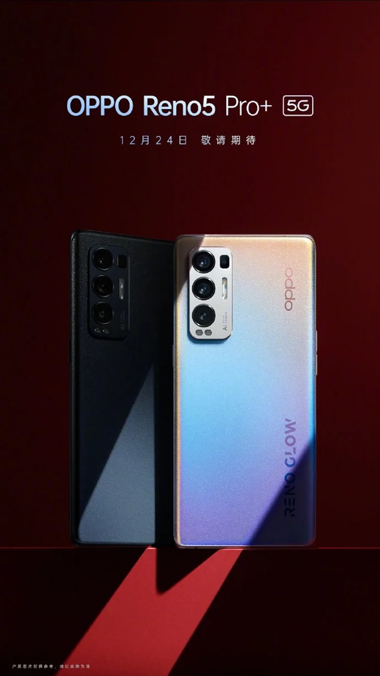 OPPO Reno 5 Pro+ 5G releasing on Christmas Eve as the last