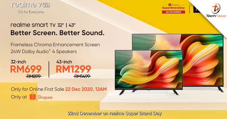 realme Smart TV Malaysia release: RM200 off discount on 22 December in Shopee