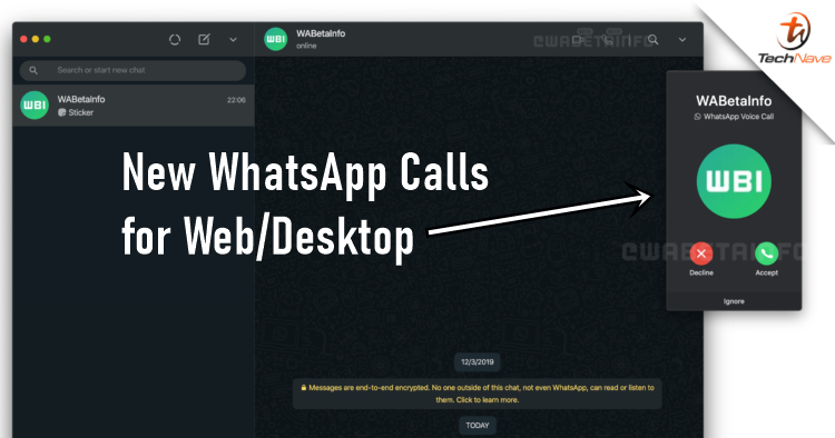 WhatsApp Calls beta now rolling out for WhatsApp Web/Desktop users