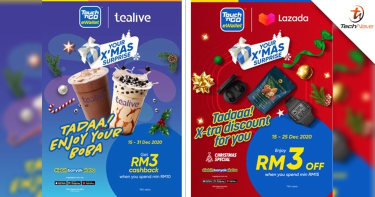 Touch 'n Go eWallet users can now claim free Lazada vouchers and cashback from Tealive