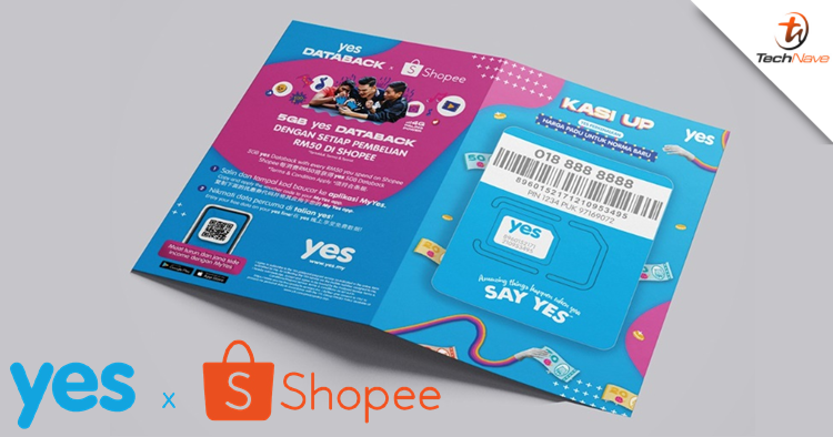 YES now offers free 5GB data with every RM50 spent and a new RM1 YES Kasi Up prepaid 15 promo on Shopee