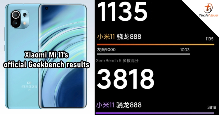 Xiaomi officially posted the Geekbench results of Mi 11 and revealed its Wi-Fi 6 features