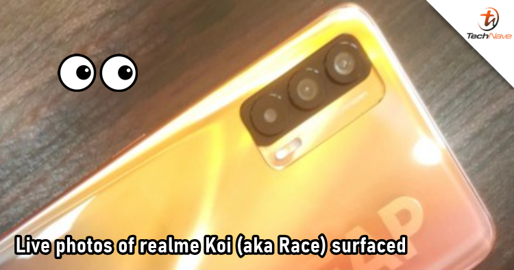 Live photos of SD888-powered realme Koi (aka Race) surfaced before launch