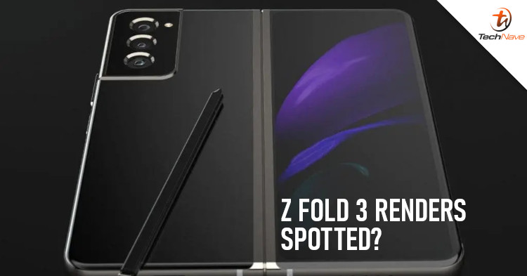 Renders regarding the Samsung Galaxy Z Fold 3 spotted alongside the S-Pen