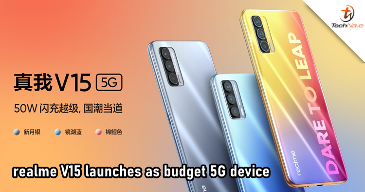 realme V15 release: MTK Dimensity 800U, 6.4-inch AMOLED display and 5G, starts from ~RM936