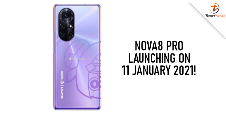 Huawei announced that the nova8 Pro will be unveiled on 11 January 2021