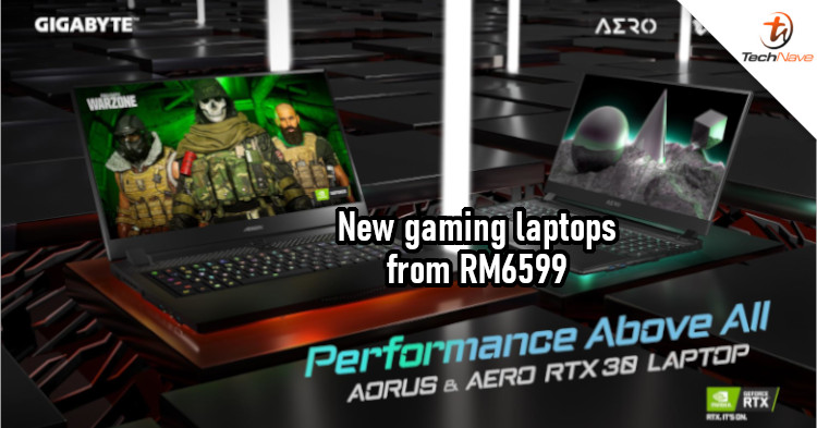 Gigabyte unveils 7 gaming laptops with GeForce RTX 3000 series GPUs, prices start from RM6599