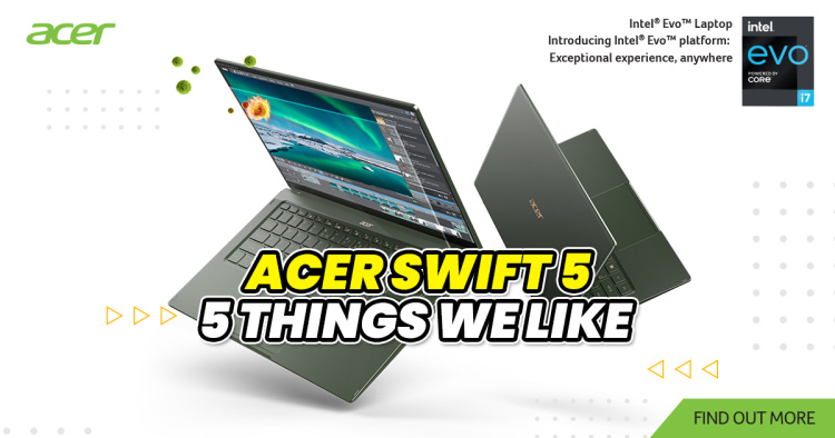 These are the top 5 things we like about the Acer Swift 5