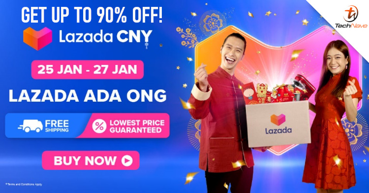 Get up to 90% off selected items during Lazada's CNY Sale from 25 to 27 January