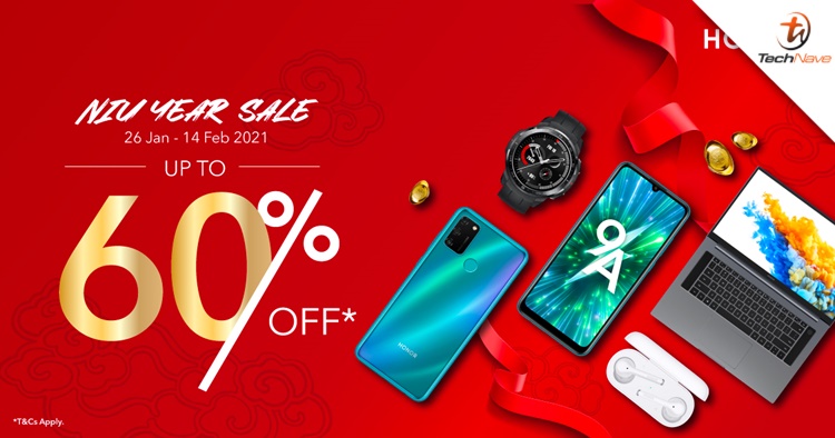 HONOR tech gadgets to be on 60% off during Chinese Niu Year Sale soon
