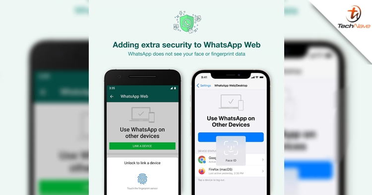 WhatsApp now requires biometric authentication to log on to WhatsApp Web