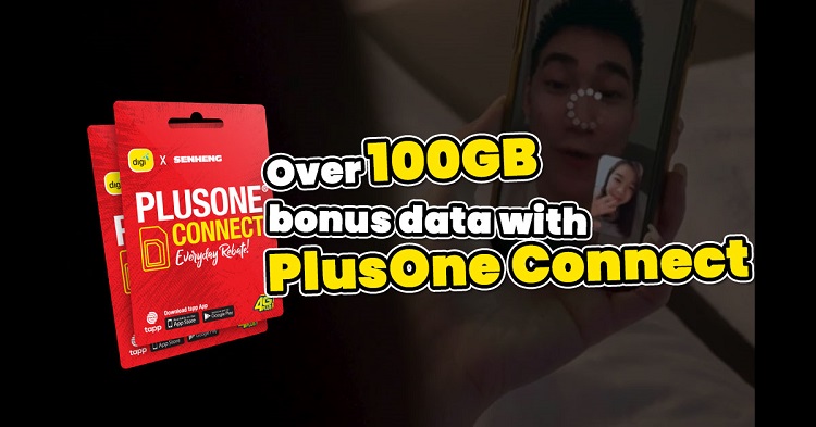 Stay connected always and get up to 100GB of extra data with Digi x Senheng PlusOne Connect
