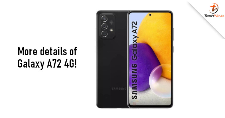 Camera specs of Samsung Galaxy A72 4G confirmed
