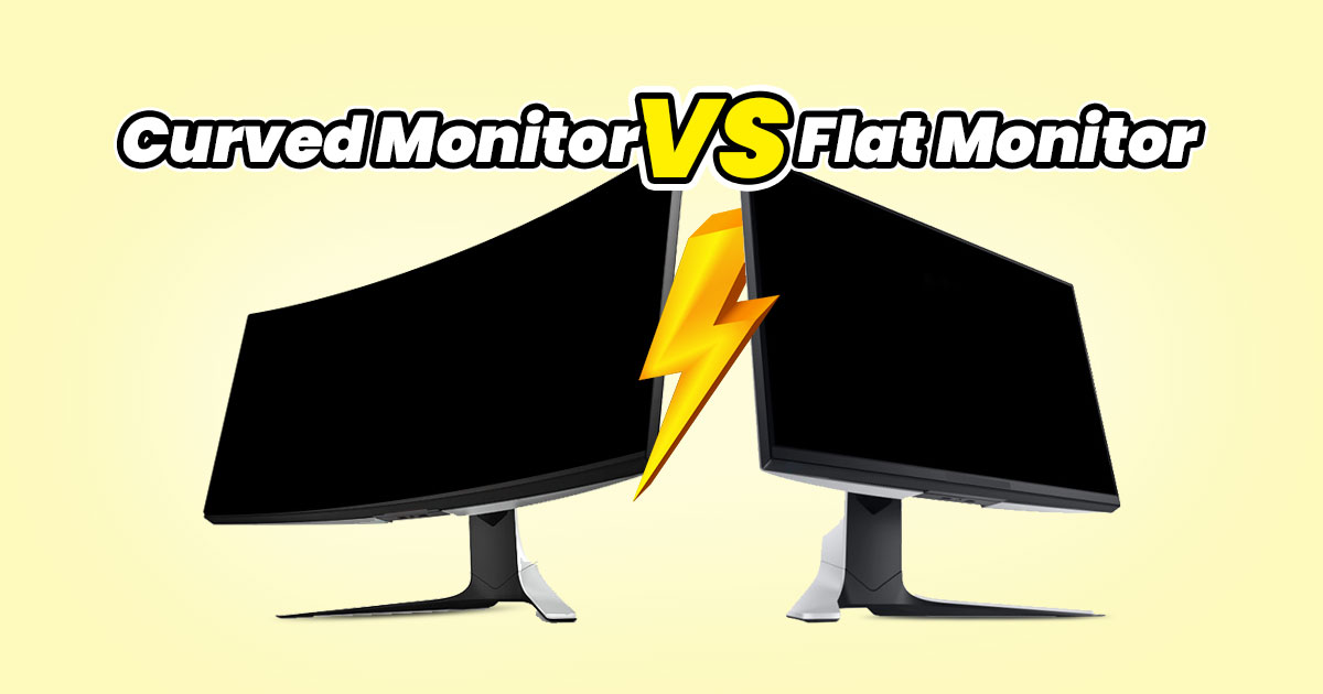 monitor curved atau flat